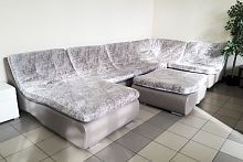 Модульный угловой диван "Релакс 380 + пуф" 47 