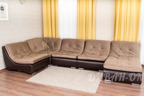 Модульный угловой диван "Релакс 380 + пуф" 46  фото 3