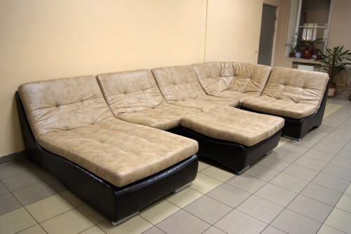 Модульный угловой диван "Релакс 380 + пуф" 44  фото 2