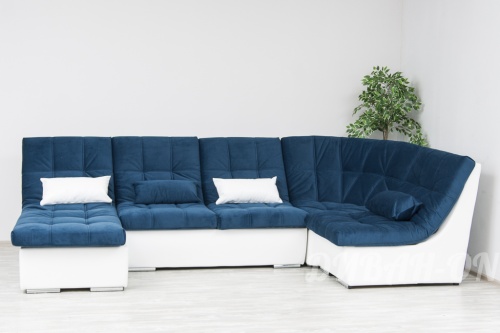 Модульный угловой диван "Релакс-3. Лазурный" 16 
