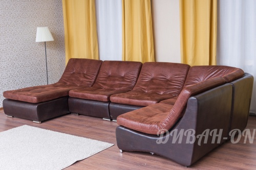 Модульный угловой диван "Релакс 380 + пуф" 10  фото 3