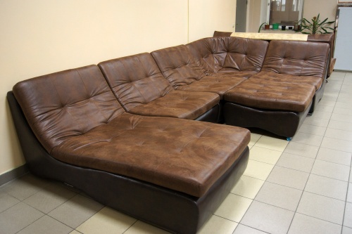 Модульный угловой диван "Релакс 380 + пуф" 43  фото 3